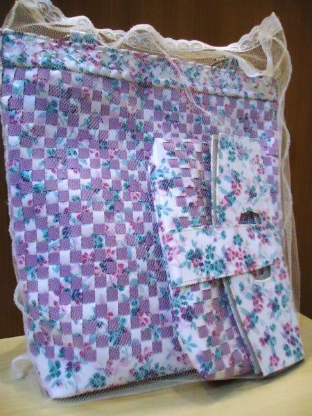 Kit Bolsa grande + bolsa- carteira estampa floral